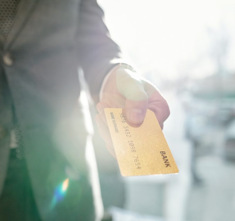 Paying with credit card